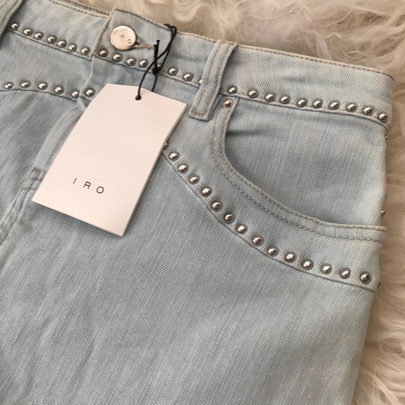 IRO Naomi Studded Denim Skirt - Picture 8 of 9